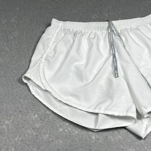 Nike Dri Fit Shorts Women’s Size Medium White Running Shorts Lined - Picture 2 of 11